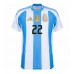 Argentina Lautaro Martinez #22 Replica Home Shirt Copa America 2024 Short Sleeve